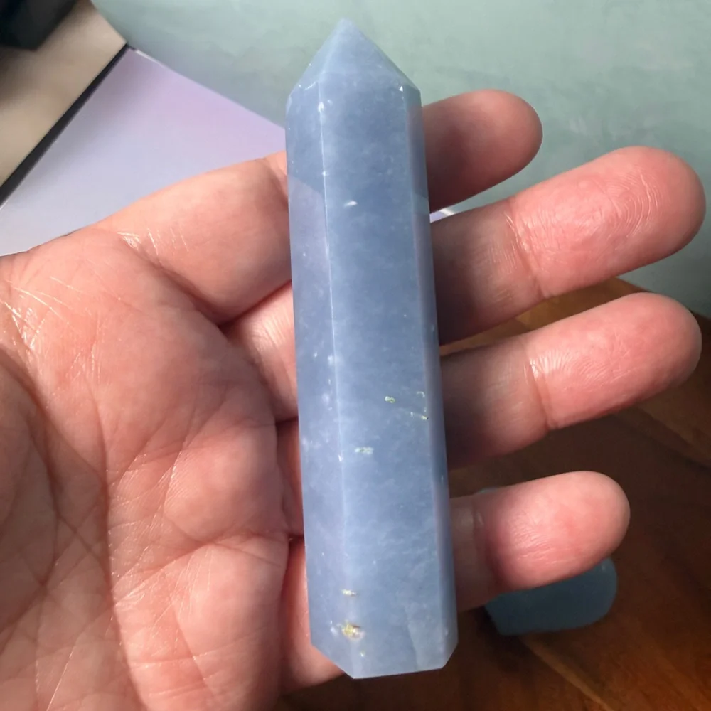 Natural Angelite Crystal Set – 4